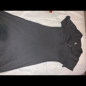 Grey bodycon collared dress